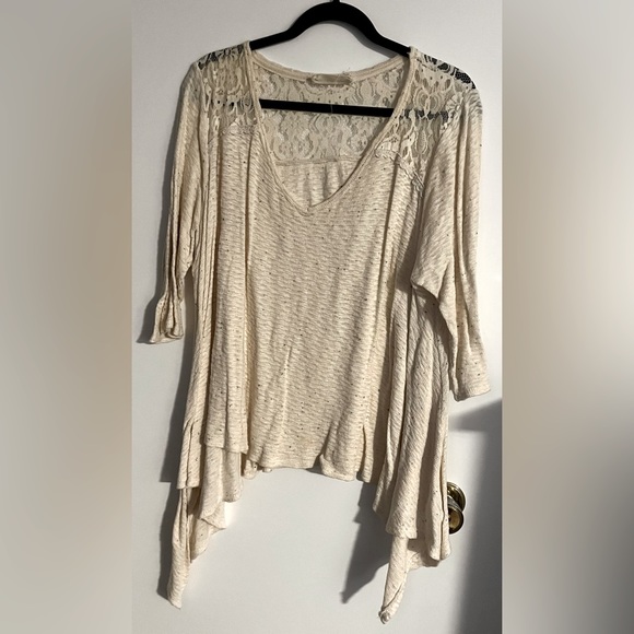 Lace and knit top - Picture 1 of 3